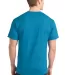 PC150 Port & Company Essential Ring Spun Cotton T- Turquoise back view
