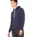 BELLA+CANVAS 3719 Unisex Cotton/Polyester Pullover in Navy side view
