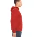 BELLA+CANVAS 3719 Unisex Cotton/Polyester Pullover in Red side view