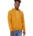 BELLA+CANVAS 3719 Unisex Cotton/Polyester Pullover in Heather mustard front view