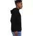 BELLA+CANVAS 3719 Unisex Cotton/Polyester Pullover in Dtg black side view