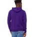 BELLA+CANVAS 3719 Unisex Cotton/Polyester Pullover in Team purple back view