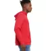 BELLA+CANVAS 3719 Unisex Cotton/Polyester Pullover in Heather red side view