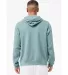 BELLA+CANVAS 3719 Unisex Cotton/Polyester Pullover in Hthr blue lagoon back view