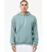 BELLA+CANVAS 3719 Unisex Cotton/Polyester Pullover in Hthr blue lagoon front view