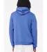 BELLA+CANVAS 3719 Unisex Cotton/Polyester Pullover in Hthr colum blue back view