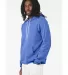 BELLA+CANVAS 3719 Unisex Cotton/Polyester Pullover in Hthr colum blue side view