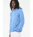 BELLA+CANVAS 3719 Unisex Cotton/Polyester Pullover in Carolina blue side view