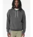 BELLA+CANVAS 3719 Unisex Cotton/Polyester Pullover in Asphalt front view