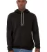 BELLA+CANVAS 3719 Unisex Cotton/Polyester Pullover in Dtg black front view