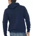 BELLA+CANVAS 3719 Unisex Cotton/Polyester Pullover NAVY back view