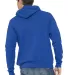 BELLA+CANVAS 3719 Unisex Cotton/Polyester Pullover in True royal back view