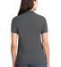 L420 Port Authority® - Ladies Pique Knit Polo in Steel grey back view