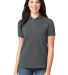 L420 Port Authority® - Ladies Pique Knit Polo in Steel grey front view