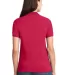 L420 Port Authority® - Ladies Pique Knit Polo Red back view