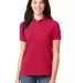 L420 Port Authority® - Ladies Pique Knit Polo Red front view