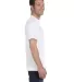 518T Hanes 6.1 oz. Beefy-T® Tall White side view