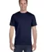 518T Hanes 6.1 oz. Beefy-T® Tall Navy front view