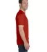 518T Hanes 6.1 oz. Beefy-T® Tall Deep Red side view