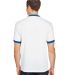 710 Augusta Sportswear Ringer T-Shirt in White/ royal back view
