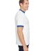 710 Augusta Sportswear Ringer T-Shirt in White/ royal side view
