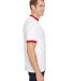 710 Augusta Sportswear Ringer T-Shirt in White/ red side view