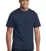 Port & Company Tall 50/50 T-Shirt with Pocket PC55 Navy front view