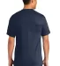 Port & Company Tall 50/50 T-Shirt with Pocket PC55 Navy back view