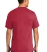 Port & Company Tall 50/50 T-Shirt with Pocket PC55 Red back view