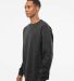 SS3000 Independent Trading Co. Crewneck Sweatshirt in Charcoal heather side view