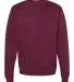 SS3000 - Independent Trading Co. - Crewneck Sweats Maroon front view