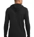 Anvil 987 by Gildan Long-Sleeve Hooded T-Shirt BLACK/ DARK GREY back view