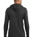 Anvil 987 by Gildan Long-Sleeve Hooded T-Shirt in Hth dk gy/ dk gy back view