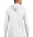 Anvil 987 by Gildan Long-Sleeve Hooded T-Shirt in White/ dark grey back view