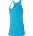 Next Level 6733 Tri-Blend Racerback Tank in Vintage turquoise side view