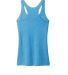 Next Level 6733 Tri-Blend Racerback Tank in Vintage turquoise backFlat view