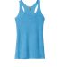 Next Level 6733 Tri-Blend Racerback Tank in Vintage turquoise frontFlat view