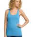 Next Level 6733 Tri-Blend Racerback Tank in Vintage turquoise front view