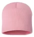 SP08 Sportsman 8 Inch Knit Beanie  in Pink back view