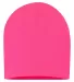 SP08 Sportsman 8 Inch Knit Beanie  in Neon pink back view