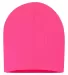 SP08 Sportsman 8 Inch Knit Beanie  in Neon pink front view