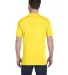 780 Anvil Middleweight Ringspun T-Shirt in Lemon zest back view