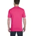 780 Anvil Middleweight Ringspun T-Shirt in Hot pink back view