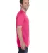 780 Anvil Middleweight Ringspun T-Shirt in Hot pink side view