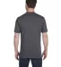 780 Anvil Middleweight Ringspun T-Shirt in Charcoal back view