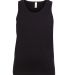 BELLA 3480Y Unisex Youth Cotton Tank Top in Black front view