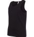 BELLA 3480Y Unisex Youth Cotton Tank Top in Black side view