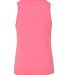 BELLA 3480Y Unisex Youth Cotton Tank Top in Neon pink back view