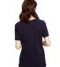 US115 US Blanks Relaxed Boyfriend Tee in Midnight back view