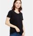 US115 US Blanks Relaxed Boyfriend Tee in Black front view
